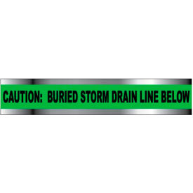Detectable Underground Warning Tape - Caution Buried Storm Drain Below - 6"W