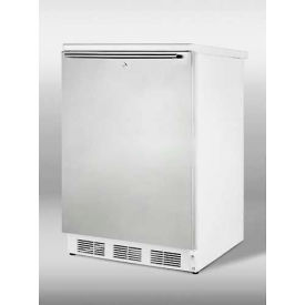 Commercial Built In Undercounter Refrigerator 5.5 Cu. Ft. White/Stainless Steel