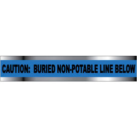 Detectable Underground Warning Tape - Caution Buried Non-Potable Line - 6"W