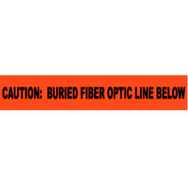 Non-Detectable Underground Warning Tape - Caution Buried Fiber Optic Line - 6"W