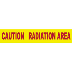 3"W x 1000'L Yellow Barricade Tape "Caution Radiation Area"