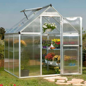 6 mm Polycarbonate Panels, Hinged Door, 4 Roof Vents