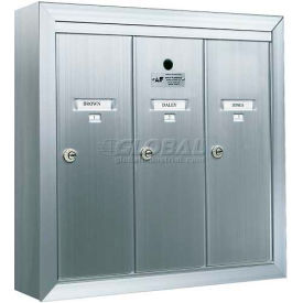 Surface Mount Vertical 1250 Series, 3 Door Mailbox
