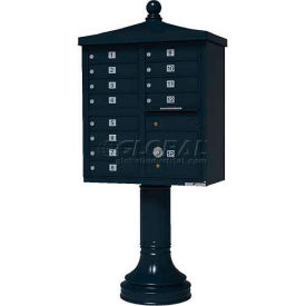 Cluster Box Unit w/Vogue Accessories, 12 Unit & 1 Parcel Locker, Black