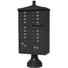 16 Unit & 2 Parcel Lockers, Dark Bronze