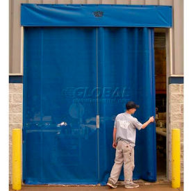 Bug Blocking Manual Side Seal Door 12'W x 12'H Black