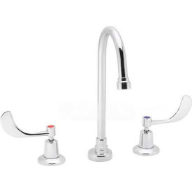 Commander® SC-3004-LD-E Gooseneck Faucet, 4" Handles, ADA Compliant, Chrome