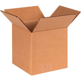 Cube Cardboard Corrugated Boxes, 6"L x 6"W x 6"H, Kraft