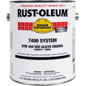 V7500 DTM Alkyd Enamel, Flat Black Gallon Can