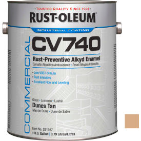Comm. Cv740 <100 VOC DTM Alkyd Enamel Rust-Prev. Maint Paint, Dunes Tan Gal Can - 261957