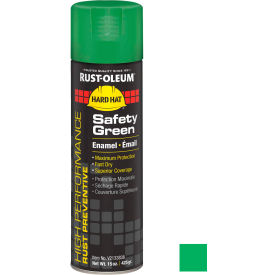High Performance Rust Preventive Enamel Aerosol, Safety Green, 15 oz.