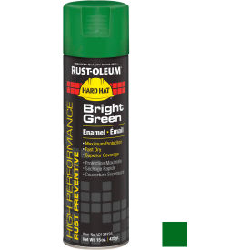 High Performance Rust Preventive Enamel Aerosol, Bright Green, 15 oz.