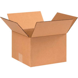 Cardboard Corrugated Boxes, 9"L x 9"W x 6"H, Kraft