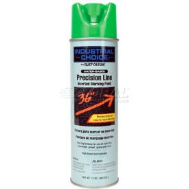 Water-Based Precision-Line Inverted Marking Paint Aerosol, Fluor. Green
