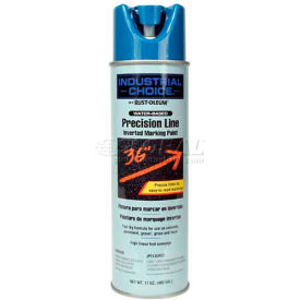 Water-Based Precision-Line Inverted Marking Paint Aerosol, Caution Blue