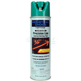 Water-Based Precision-Line Inverted Marking Paint Aerosol, Safety Green