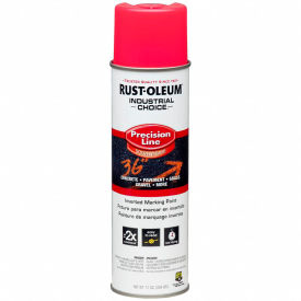 Solvent-Based Precision-Line Inverted Marking Paint Aerosol, Fluor. Pink