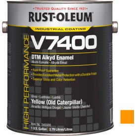 V7400 Series <340 VOC DTM Alkyd Enamel, Yellow (Old Catpillr) Gallon Can - 245500