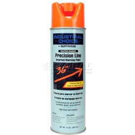 Water-Based Precision-Line Inverted Marking Paint Aerosol, Fluor. Orange