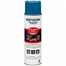 Solvent-Based Line Inverted Marking Paint Aerosol, Caution Blue
