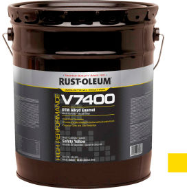 V7400 <340 VOC DTM Alkyd Enamel, Safety Yellow 5 Gallon Pail - 245480