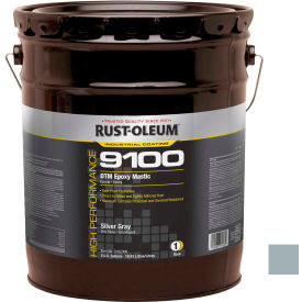9100 System <340VOC DTM Epoxy Mastic, Silver Gray 5 Gallon Pail