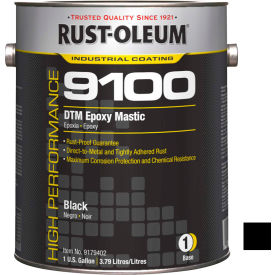 9100 System <340 VOC DTM Epoxy Mastic, Black Gallon Can