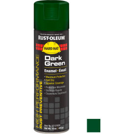 High Performance Rust Preventive Enamel Aerosol, Dark Green, 15 oz.