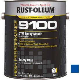 9100 System <340 VOC DTM Epoxy Mastic, Safety Blue Gallon Can