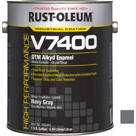 V7400 <340 VOC DTM Alkyd Enamel, Navy Gray Gallon Can