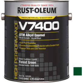 V7400 Series <340 VOC DTM Alkyd Enamel, Forest Green Gallon Can