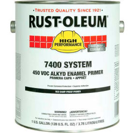 V7400 Series <450 VOC DTM Alkyd Enamel Primer, Damp-Proof Red Gallon Can