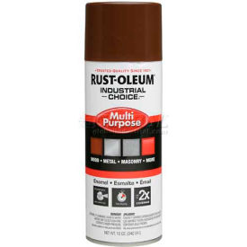 Rust-Oleum Industrial General Purpose Enamel Aerosol, Leather Brown, 12 oz.