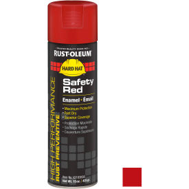High Performance Rust Preventive Enamel Aerosol, Safety Red, 15 oz.