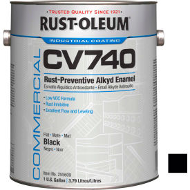 Rust-Oleum DTM Alkyd Enamel Maintenance Paint, Flat Black - 255609