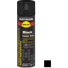 High Performance Rust Preventive Enamel Aerosol, Black, 15 oz.