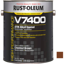 V7400 <340 VOC DTM Alkyd Enamel, Chestnut Brown Gallon Can