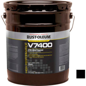 V7400 Series <340 VOC DTM Alkyd Enamel, High Gloss Black 5 Gallon Pail - 245405