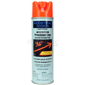 M1800 Water-Based Precision-Line Inverted Marking Paint Aerosol, Fluor Rd-Org