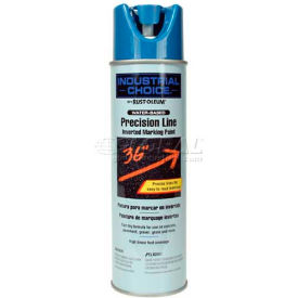 Water-Based Precision-Line Inverted Marking Paint Aerosol, Fluorescent Blue