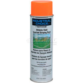 Athletic Field Inverted Striping Paint Aerosol, Fluorescent Orange
