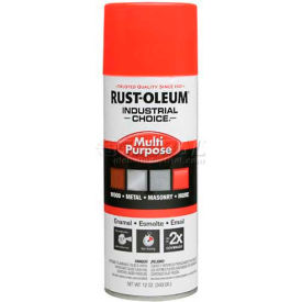 General Purpose Enamel Aerosol, Fluor. Red-Orange, 12 oz.
