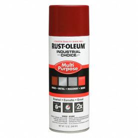 Industrial 1600 System General Purpose Enamel Aerosol, Cherry Red, 12 oz.