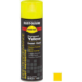 High Perform V2100 Rust Prevent Enamel Aerosol, Fluorescent Yellow, 14 oz.