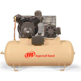 15HP Two-Stage Compressor, 120 Gal Horizontal, 175 PSI, 50 CFM, 3-Phase 460V
