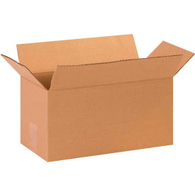 Long Cardboard Corrugated Boxes, 14"L x 7"W x 7"H, Kraft