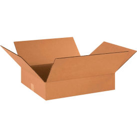 Flat Cardboard Corrugated Boxes, 18"L x 16"W x 4"H, Kraft