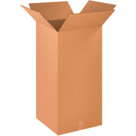 Tall Cardboard Corrugated Boxes, 18"L x 18"W x 36"H, Kraft