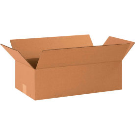 Long Cardboard Corrugated Boxes, 20"L x 10"W x 6"H, Kraft