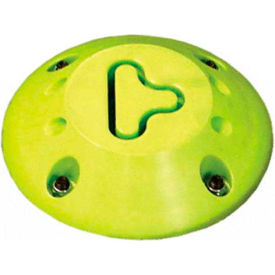 Green Fixed Base For Yield to Pedestrian Sign with 9" Reaction Rod